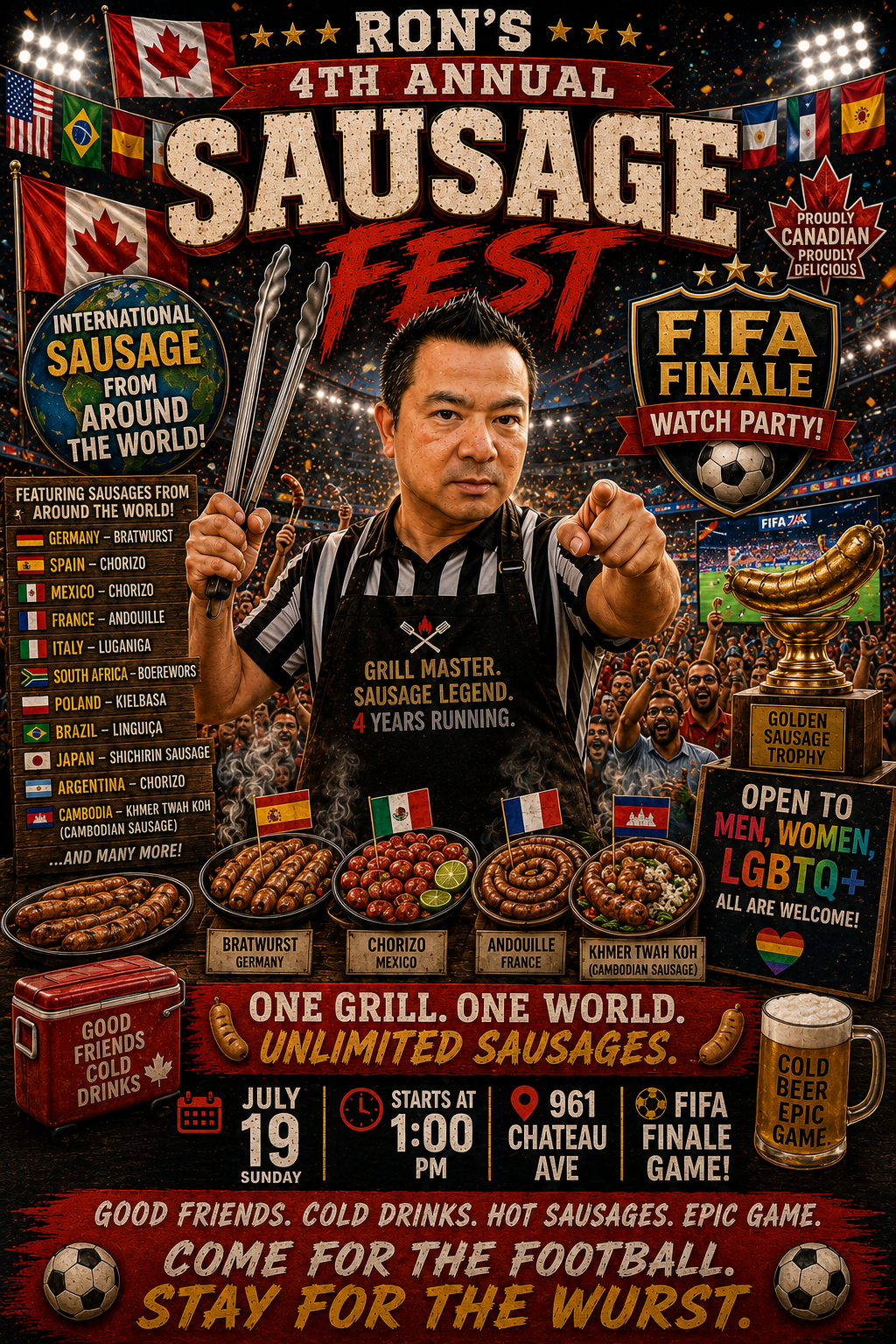 Ron’s Sausage Fest Poster